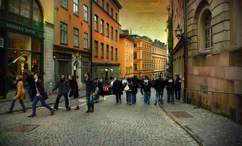 Stockholm belvárosában